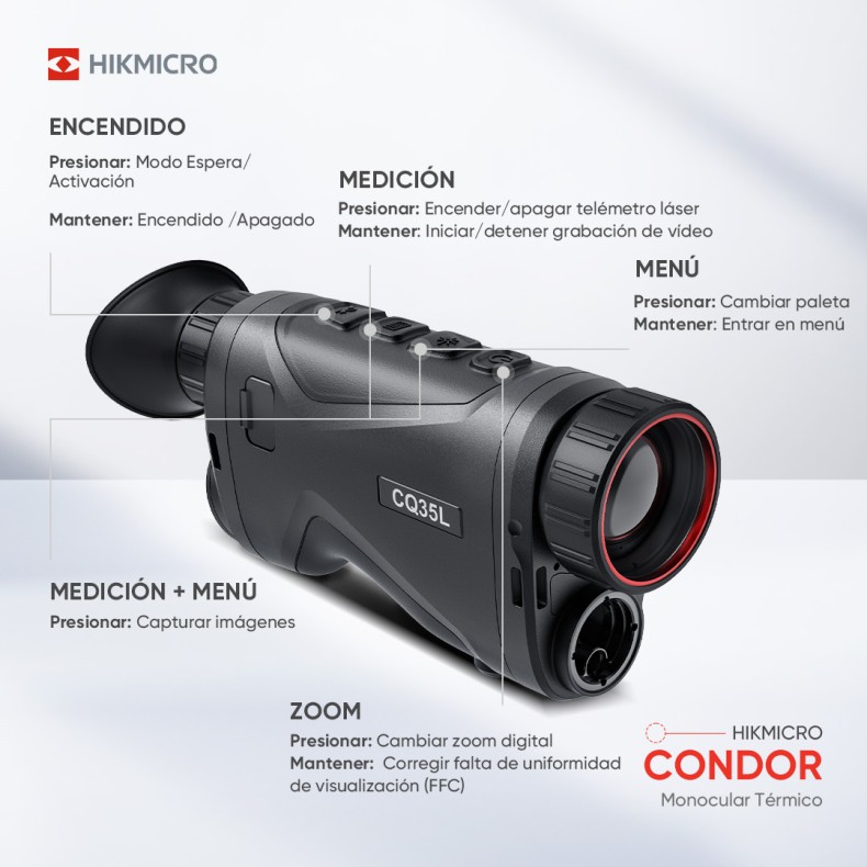 Monocular térmico Hikmicro Condor...
