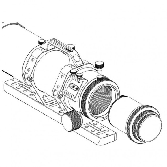 ZWO Redutor de aplanação 0,75x PARA FF65