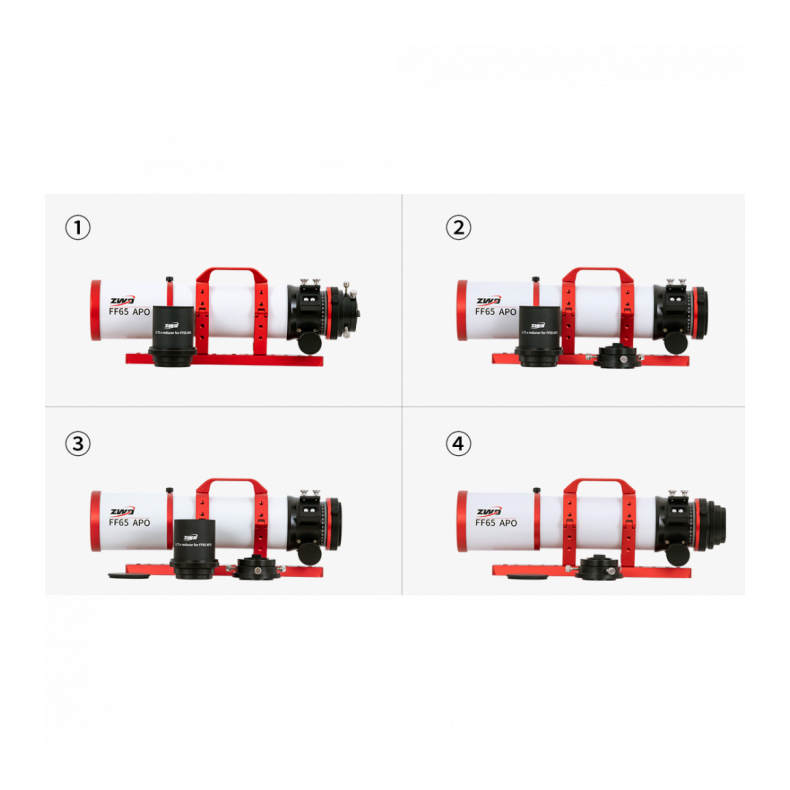 ZWO Redutor de aplanação 0,75x PARA FF65