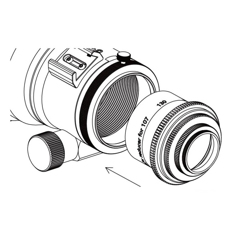 ZWO Redutor de aplanador 0,7x para... ZWO Redutor de aplanador 0,7x para...