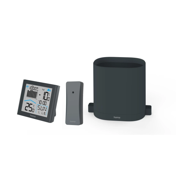 HAMA Estação meteorológica Rainy Black