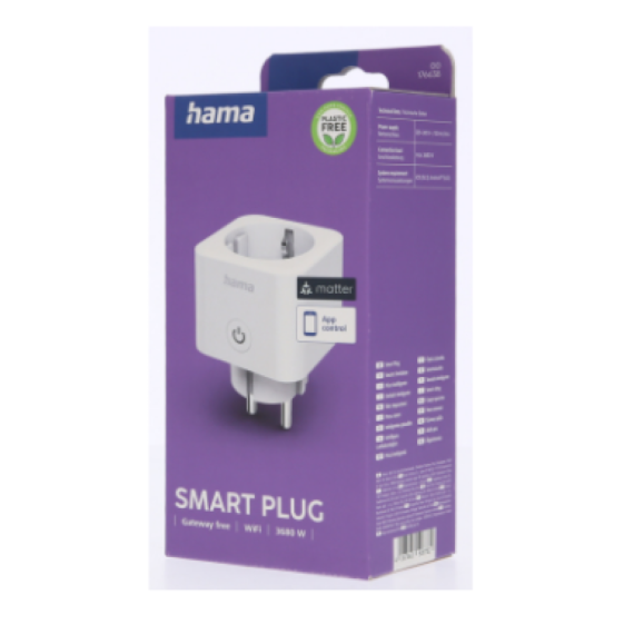 HAMA Ficha inteligente 16a 3680 W, branco