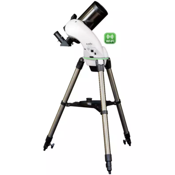Pacote de telescópio SkyWatcher Mak102/1300 AZ-GoTo Wifi com curso introdutório personalizado