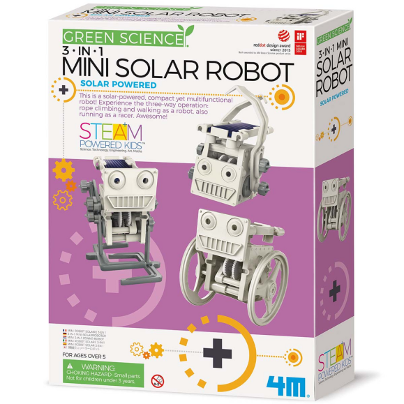 mini robô solar 3 em 1 4M