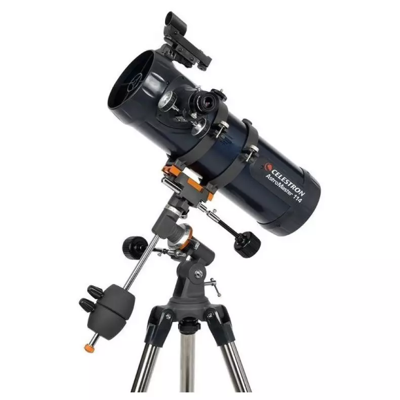 Celestron Pacote de telescópio AstroMaster 114 EQ 31042 com curso introdutório personalizado