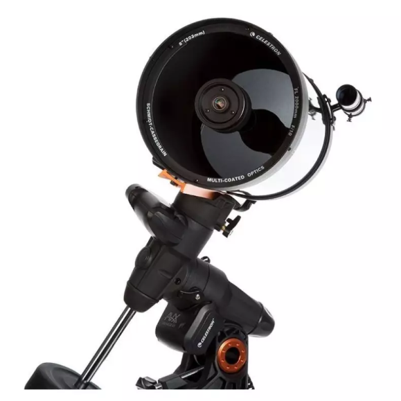 Celestron Pacote de telescópio Schmidt-Cassegrain AVX 8S 12026 com curso personalizado de astrofotografia