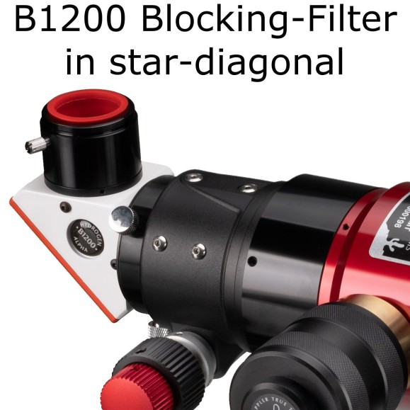 Telescópio LUNT LS100MT/B1200R&P APO para o Sol e o céu estrelado