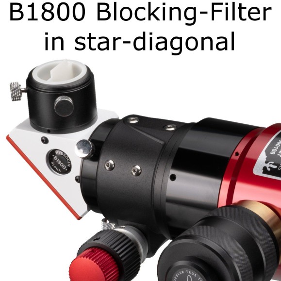 Telescópio solar e de céu noturno multifunções LUNT LS100MT/B1800R APO