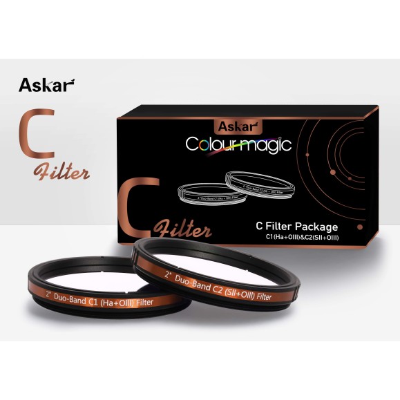 Conjunto de filtros ASKAR Colour Magic C de banda dupla 2" Conjunto de filtros ASKAR Colour Magic C de banda dupla 2