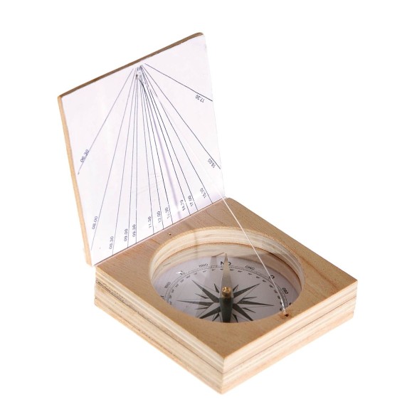 Bússola com relógio de sol