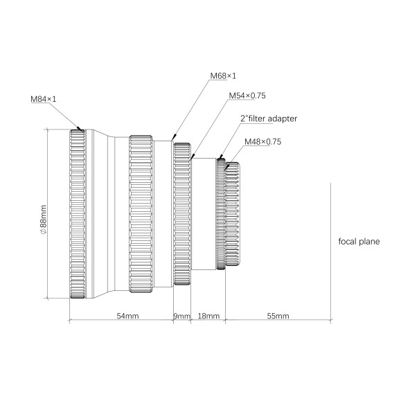 Redutor 0,8x para 120 APO ASKAR