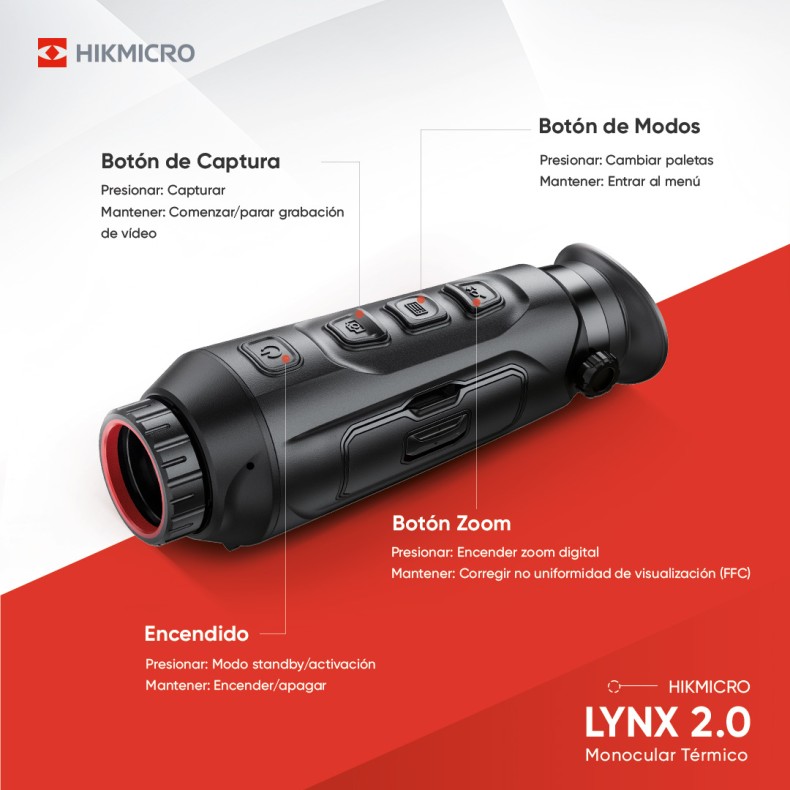 Monocular térmico LYNX Pro LH19 2.0...