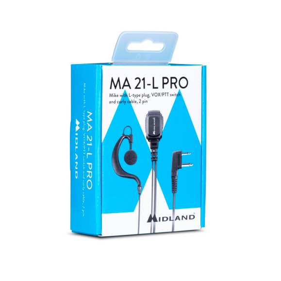 Microfone de auricular ajustável VOX/PTT MA21/L PRO Midland