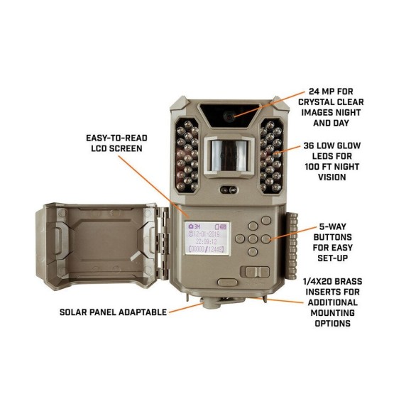 Câmara de baixo fluxo BUSHNELL Prime COMBO 24MP