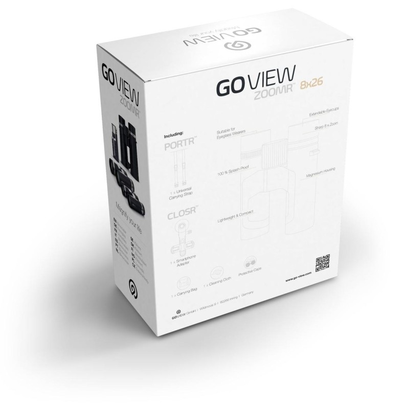 Binóculos GoView ZOOMR 8x26, castanho... Binóculos GoView ZOOMR 8x26, castanho...