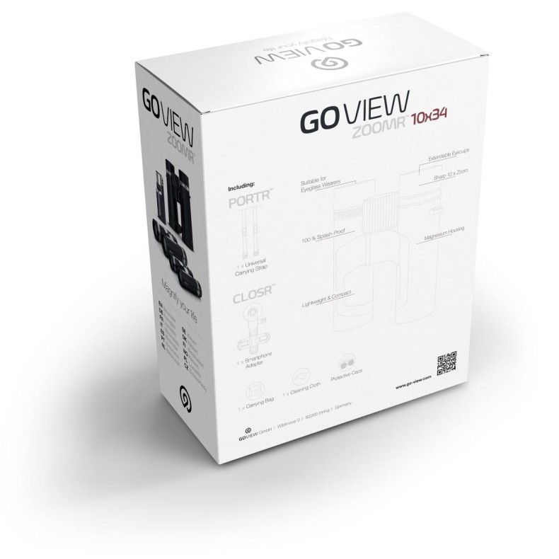 Binóculos GoView ZOOMR 10x34,...