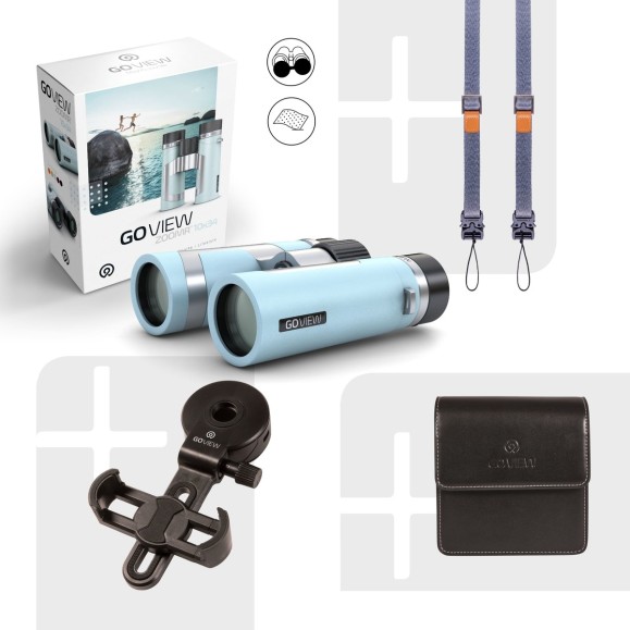 Binóculos GoView ZOOMR 10x34, Azul Miami