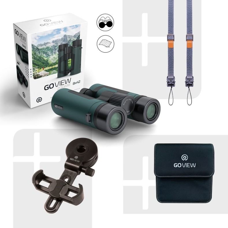 Binóculos GoView ZOOMR 8x42, verde... Binóculos GoView ZOOMR 8x42, verde...