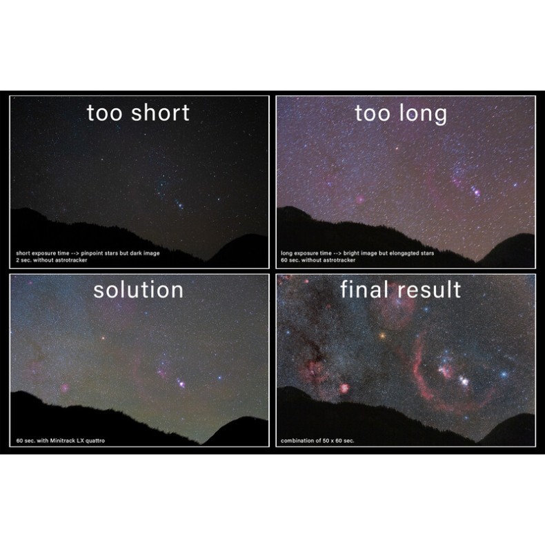 Montagem OMEGON MiniTrack LX Quattro NS Montagem OMEGON MiniTrack LX Quattro NS