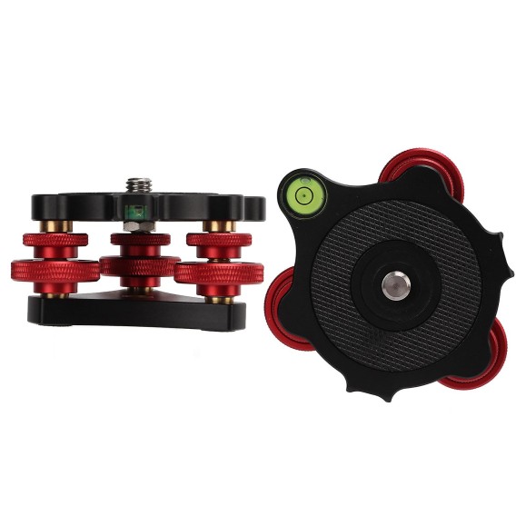 Base de nivelamento Neewer LP64 entre o tripé e a cabeça ou o suporte Seestar