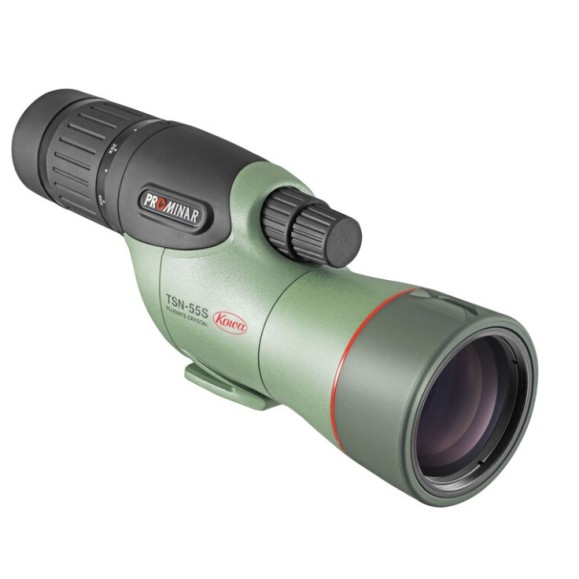 Kowa Kit de telescópio Prominar reto 55mm com ocular de zoom 17-40x WA (vidro fluorite)