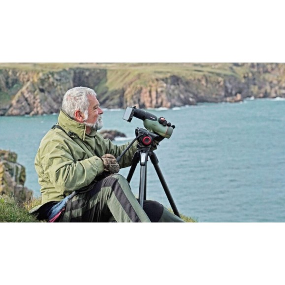 Kowa Kit de telescópio Prominar reto 55mm com ocular de zoom 17-40x WA (vidro fluorite)