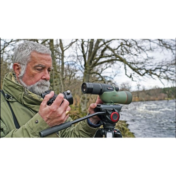 Kowa Kit de telescópio Prominar reto 55mm com ocular de zoom 17-40x WA (vidro fluorite)