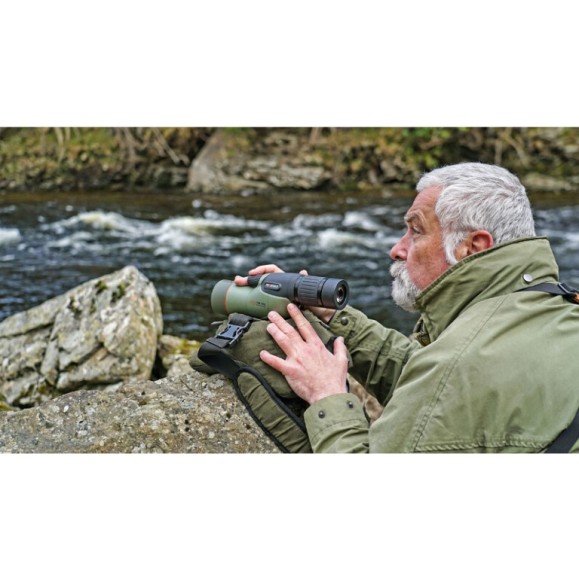 Kowa Kit de telescópio Prominar reto 55mm com ocular de zoom 17-40x WA (vidro fluorite)