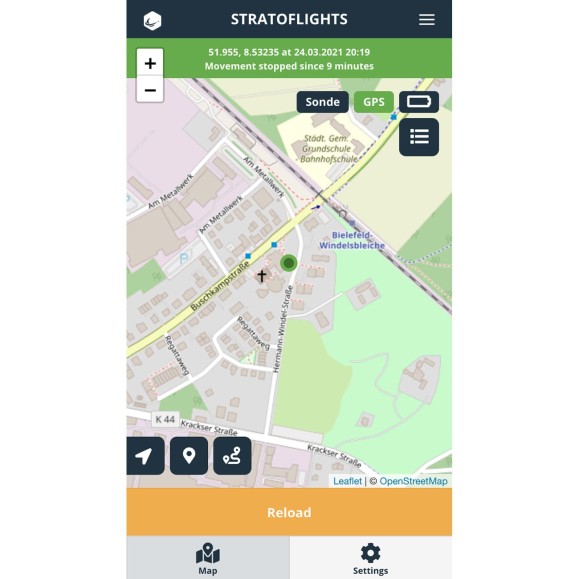 Kit de sonda para pequenos balões estratosféricos