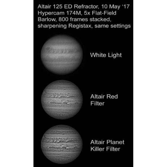 ALTAIR ASTRO PLANET-KILLER F125IRP685CCD ALTAIR ASTRO PLANET-KILLER F125IRP685CCD filtro com revestimento antirreflexo