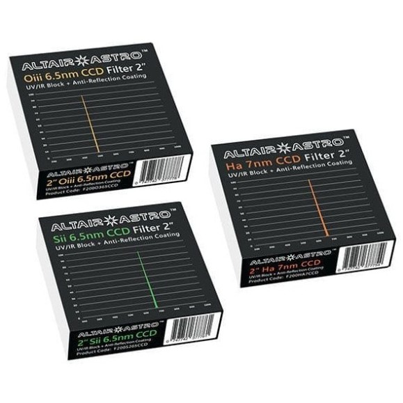 Filtro de banda estreita ALTAIR F200S265CCD 2" 6,5 nm SII