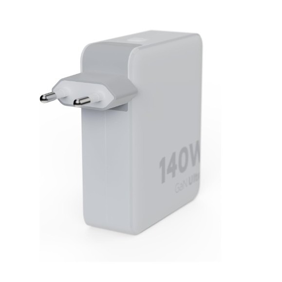 Carregador de viagem + cabo USB-C PD branco XTORM 140w GaN Ultra, 4 portas