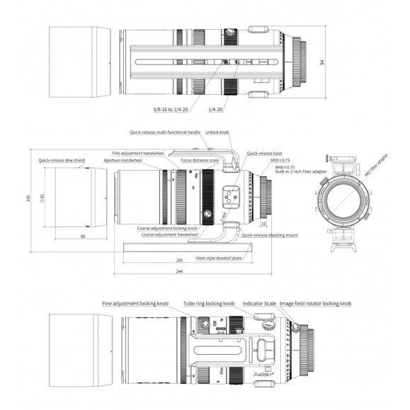 Astrógrafo ASKAR SQA55 264mm F/4.8