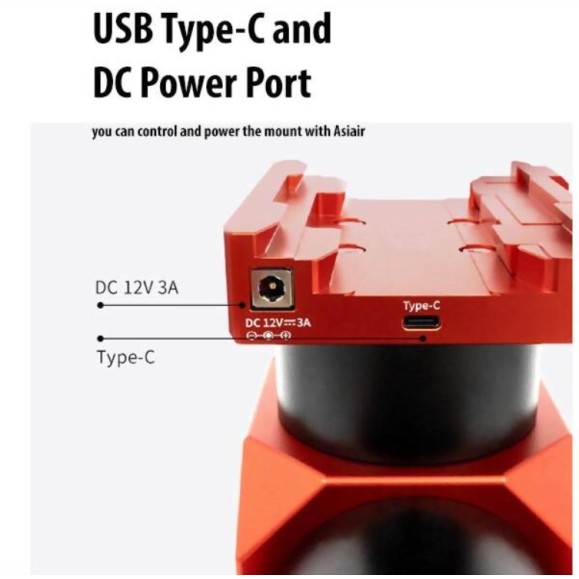 Montagem harmónica equatorial ZWO AM5N Gen.2 com tripé TC40