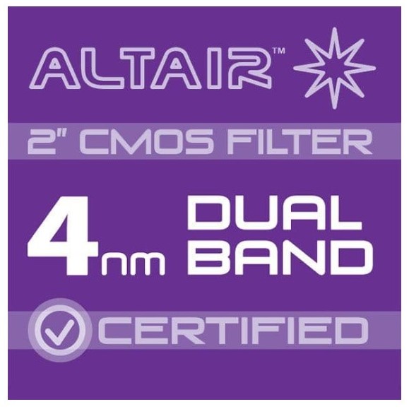 Filtro CMOS de 2" ALTAIR ULTRA 4nm de banda dupla HA OIII