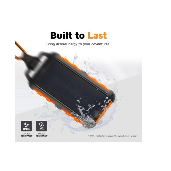 Carregador Solar - XTORM Xtreme Carregador Solar 10.000 Preto/Laranja
