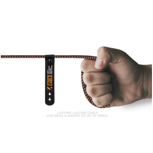 1.5m Cabo Lightning XTORM Xtreme USB-C Preto/Laranja