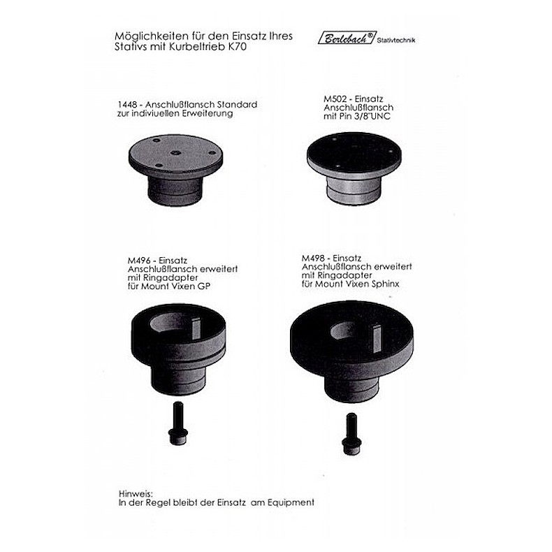 Berlebach Tripé PLANET K70 Coluna... Berlebach Tripé PLANET K70 Coluna...