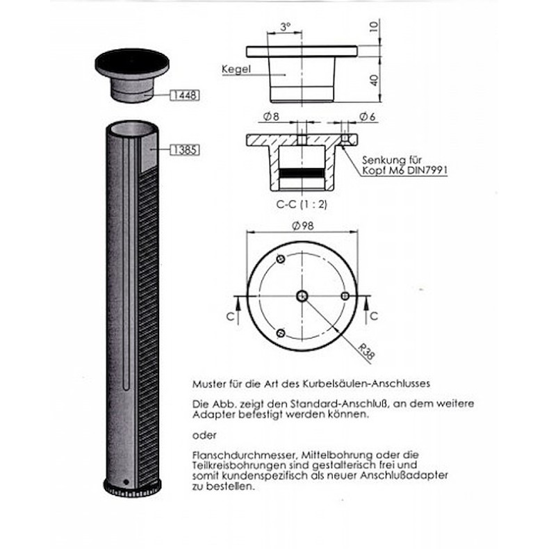 Berlebach Tripé PLANET K70 Coluna... Berlebach Tripé PLANET K70 Coluna...