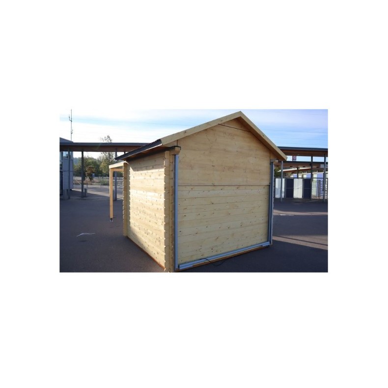 Cúpula de madeira com teto de abrir...