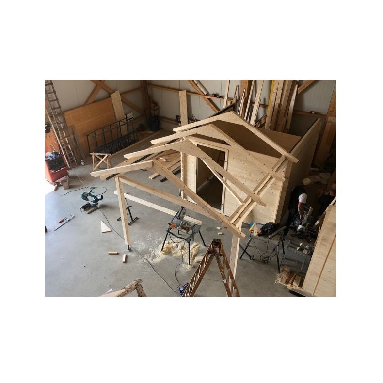 Cúpula de madeira com teto de correr... Cúpula de madeira com teto de correr...