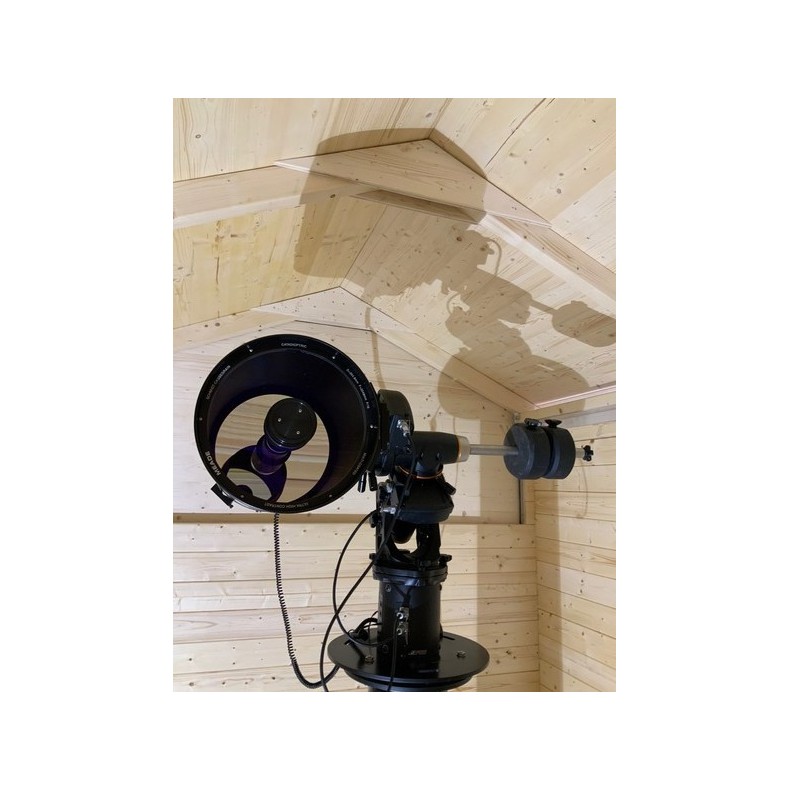 Cúpula de madeira com teto de correr... Cúpula de madeira com teto de correr...