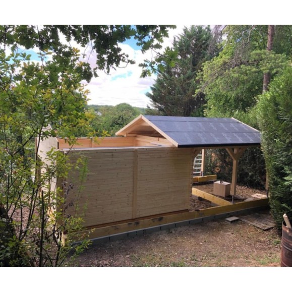 Observatório de teto deslizante em madeira Cúpula Peça Modelo ótico GreenLine MEGA-44 Configuração multi-telescópica