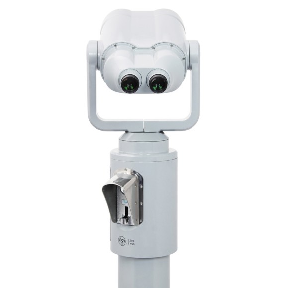 Telescópio panorâmico OMEGON Bonview 20x100 operado por moedas