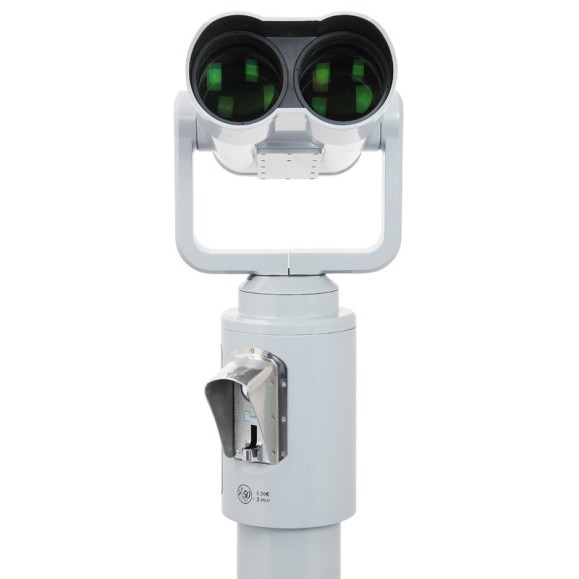 Telescópio panorâmico OMEGON Bonview 20x100 operado por moedas