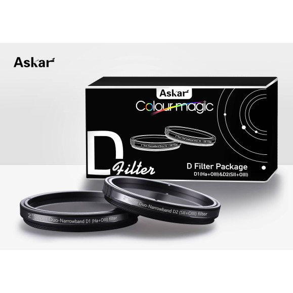 KIT 2 filtros ASKAR Duo band SUPER D HO - SO 6nm 2" para câmaras a cores