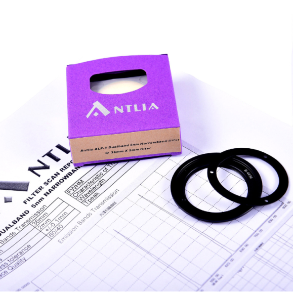 ANTLIA Filtro ALP-T Dual Band (Ha-OIII) 5nm modelo 36mm não montado