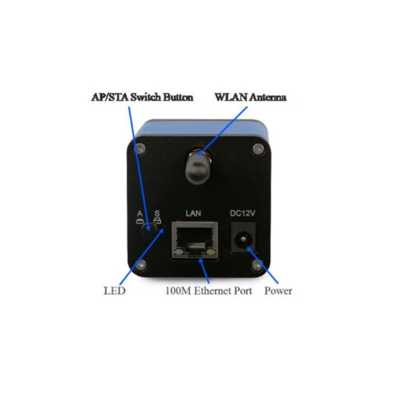 Câmara TOUPTEK ToupCam WECAM 5MPA, a cores, CMOS, 1/1,8", 2,4μm, 30fps, 5 MP, WLAN/LAN