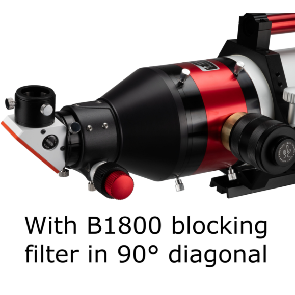 LUNT LS130MT/B1800R&P Telescópio APO Todo-o-Terreno para o Sol e o Céu Estrelado