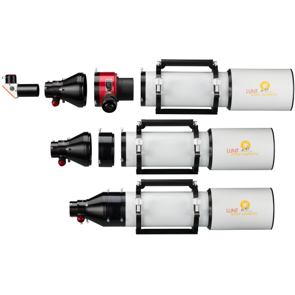 LUNT LS130MT/B1800R&P Telescópio APO Todo-o-Terreno para o Sol e o Céu Estrelado